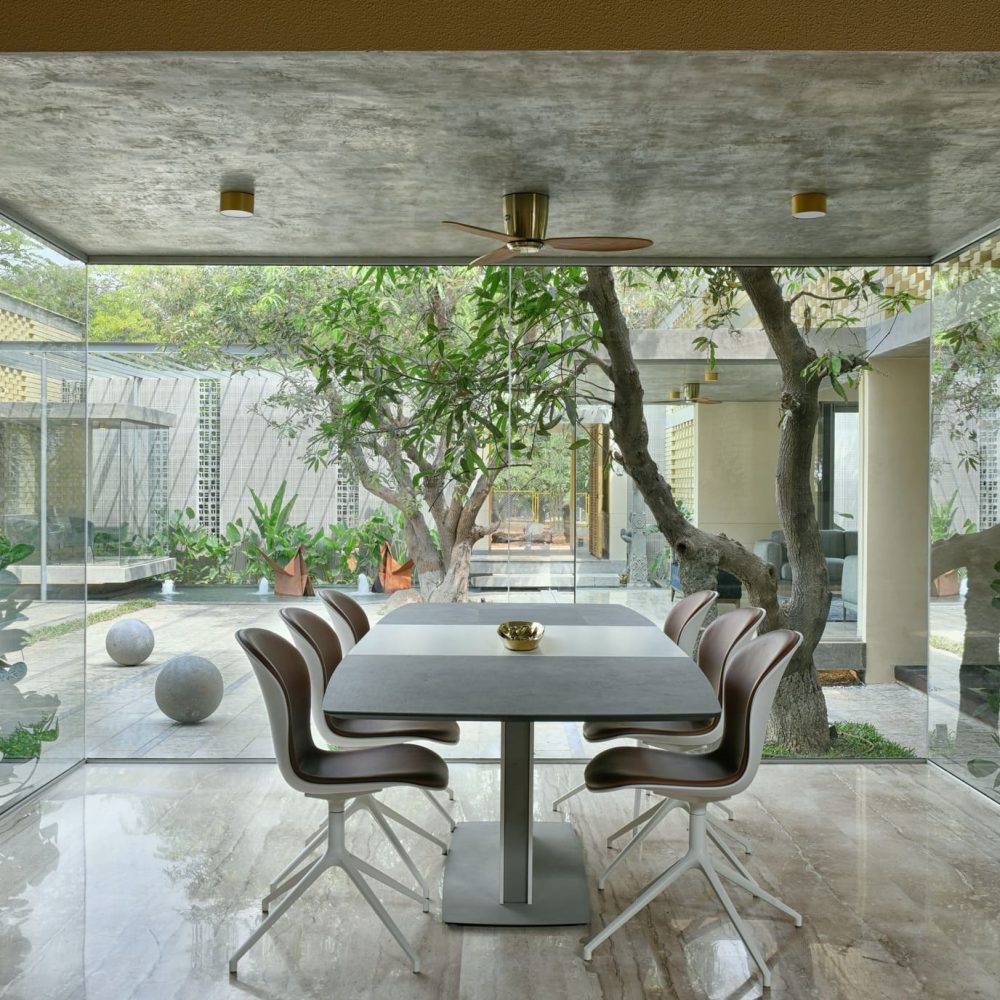 7. View Of the court from Dining area